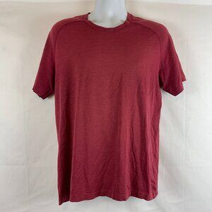 Lululemon Metal Vent Tech Shirt Men's L Muted Red Short Sleeve